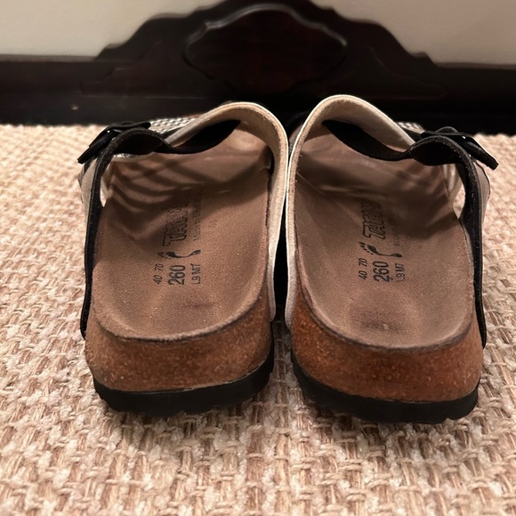 Birkenstock Tatami Houndstooth Sandals Women Sz 9 Strappy Slide On Boho Buckle - Picture 7 of 10